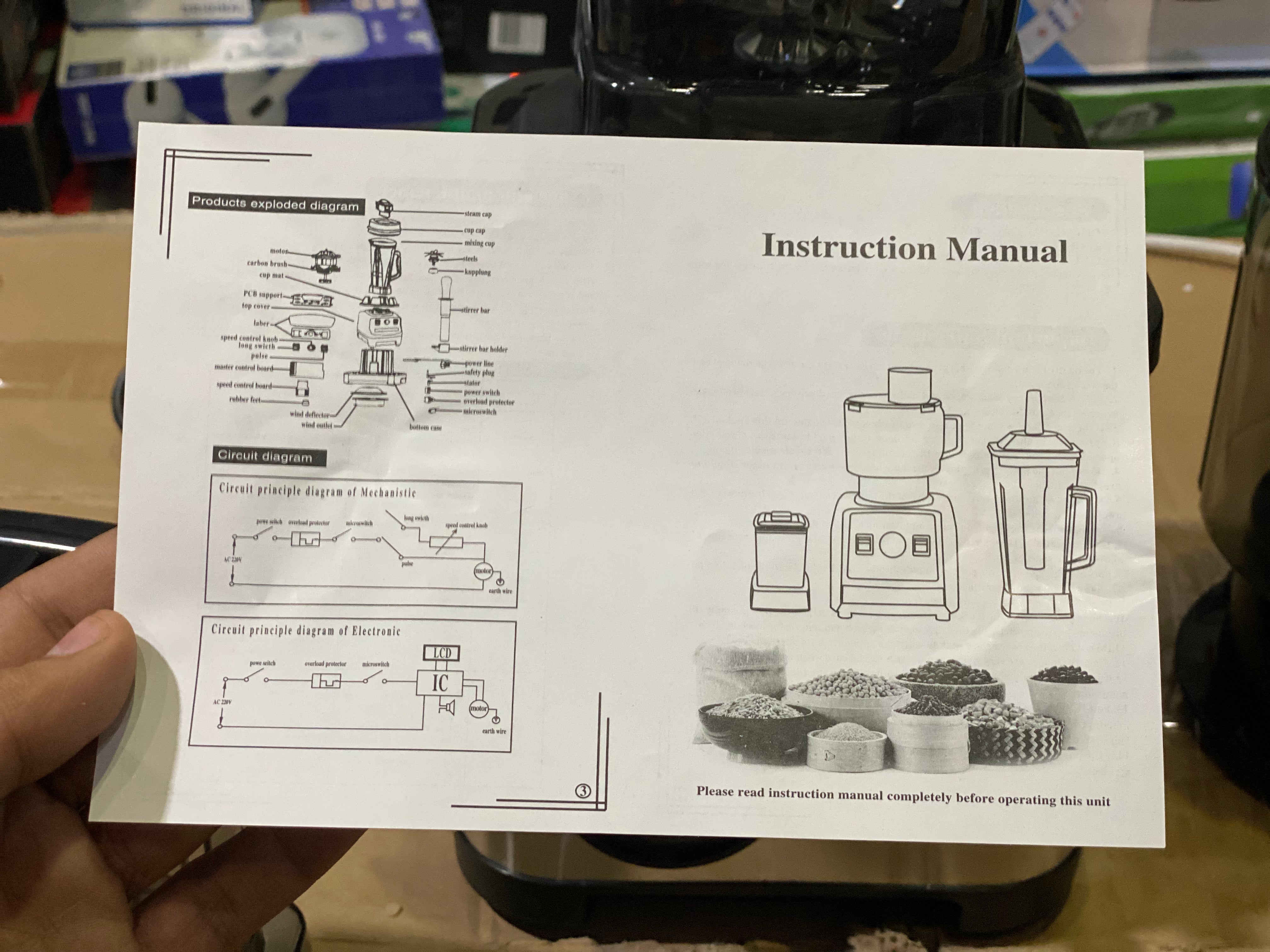 BARDEFU BF-5040 3 in 1 Multipurpose Juicer Blender