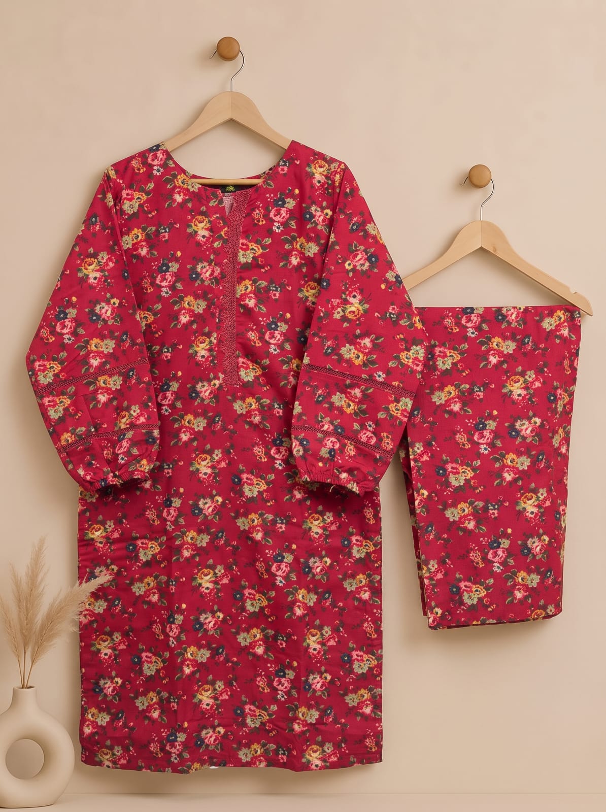 Woolen 2 Piece Printed LimeLight